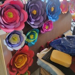 flores de papel