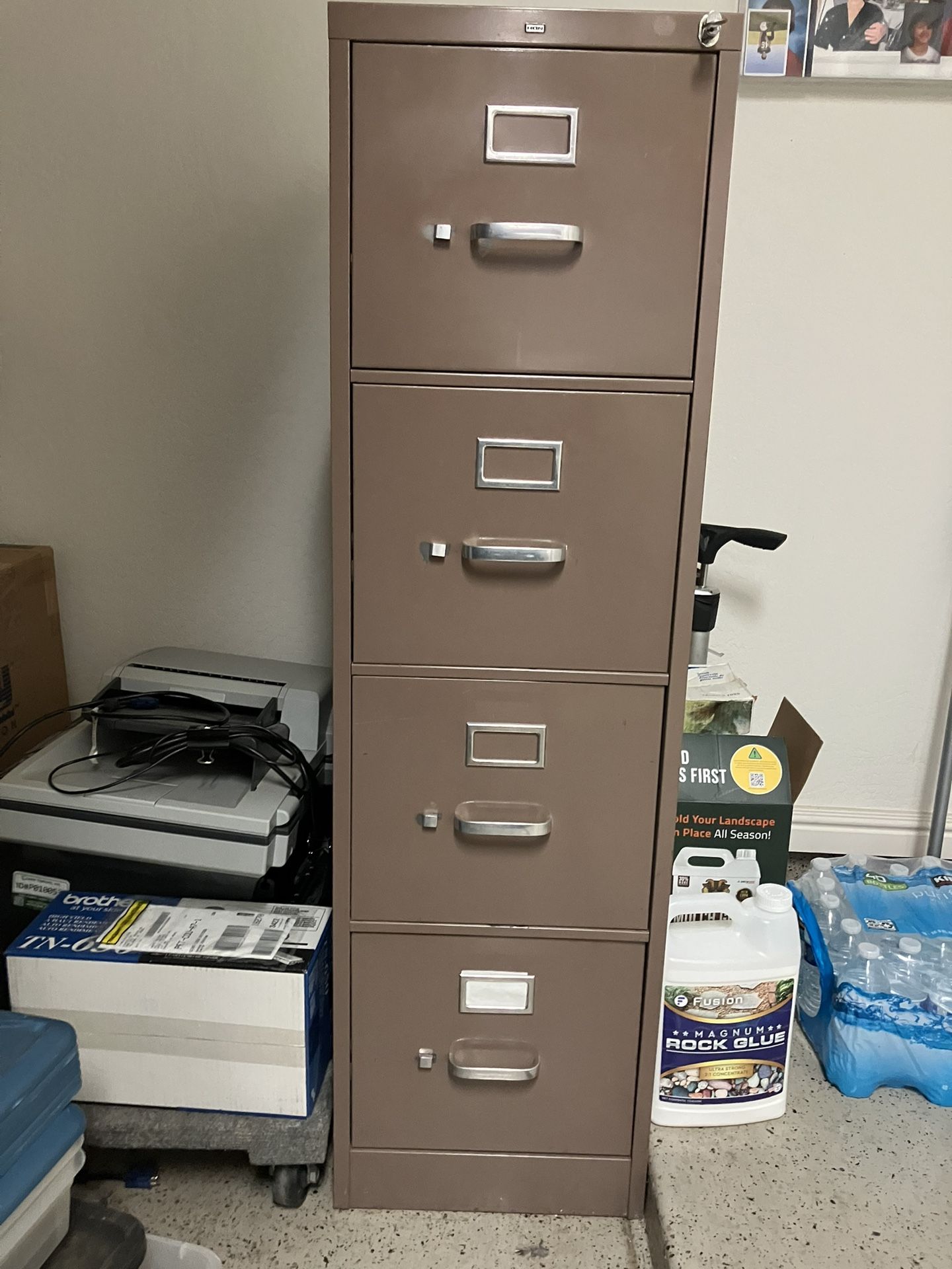 Four Drawer HON file cabinet with hanger files