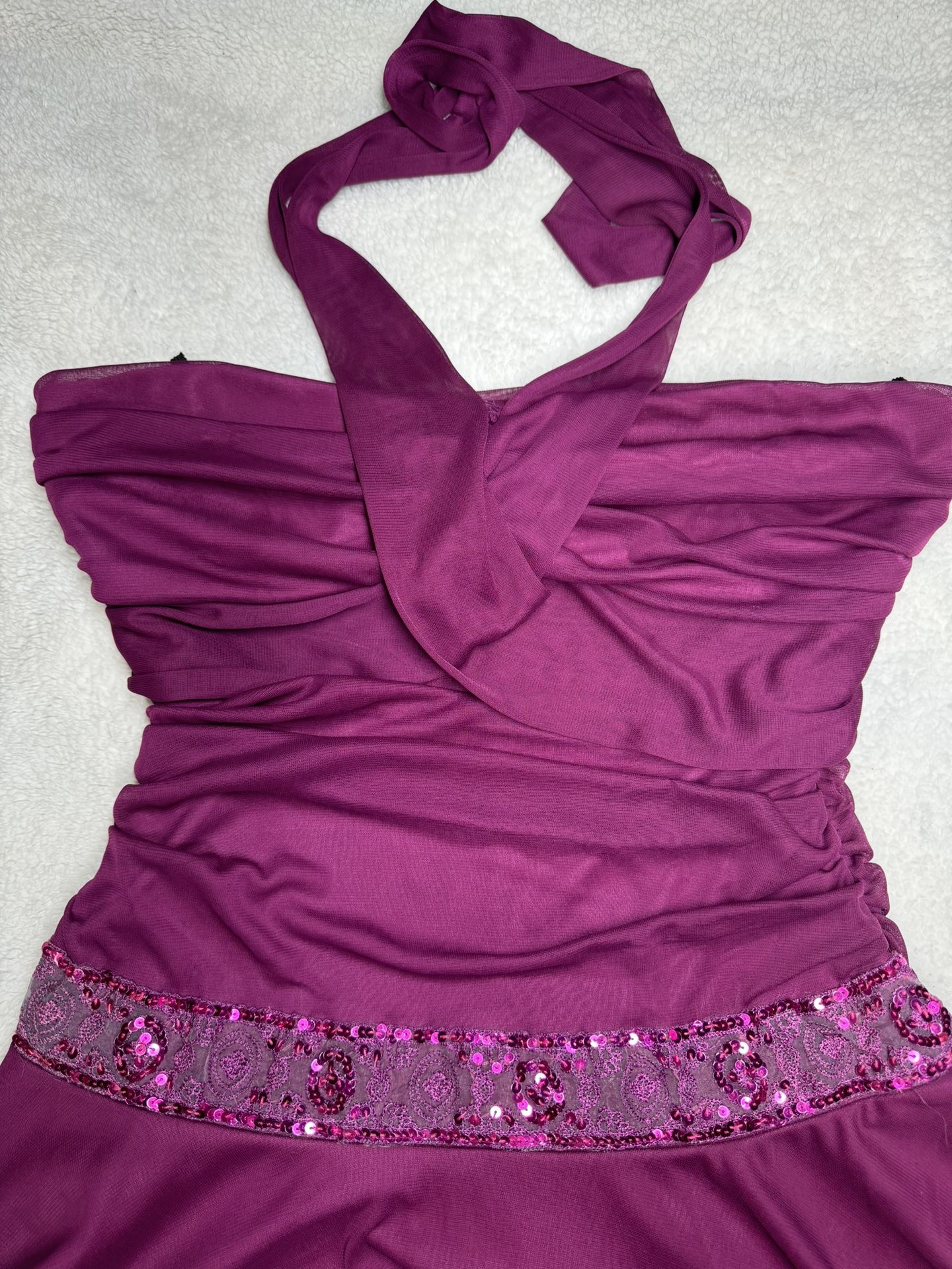 Rampage Purple Dress Halter