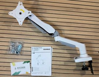 HUANUO Monitor Arm for 13-32” LCD Monitors, Gas Spring, VESA, Clamp/Grommet