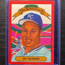 1989 Donruss Diamond Kings Bo Jackson Baseball Card #1