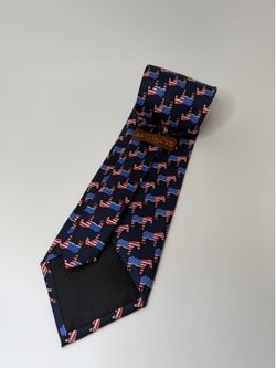 Red White & Blue Democrat Logo silk tie