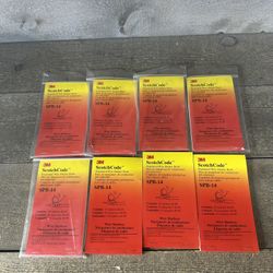 3M ScotchCode SPB-14 Wire Marker Book 8 Pack Vinyl Cloth White/Black 49963