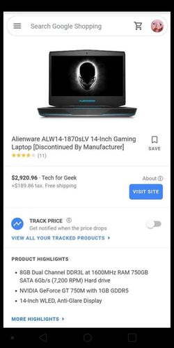 Alienware 14-inch computer