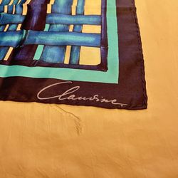 F-6. Claudine Bamboo Print Silk Scarf