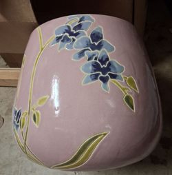 Glazed Ceramic Flower Pot