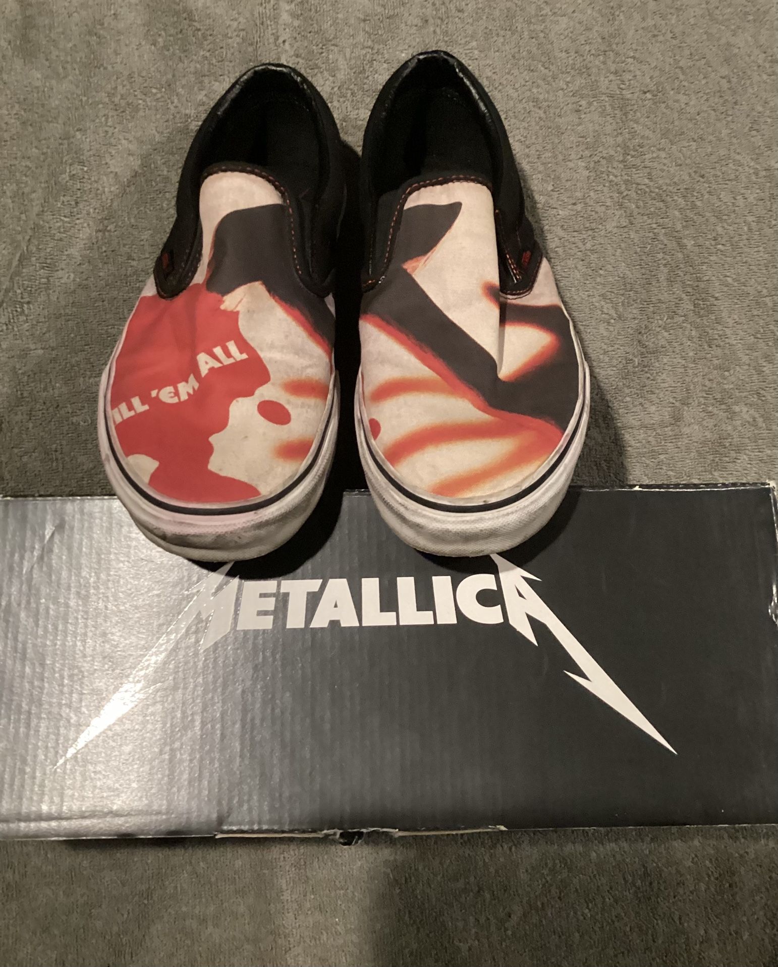 VANS Classic Slip-On x Metallica 'Kill Em All' Skate Bag Size 10