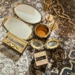 Vintage Gold Plated Items 