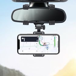 rear view mirror cell phone holder