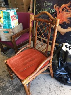 Vintage rattan bamboo chair