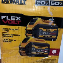 DeWalt FLEXVOLT 20V/60V MAX Lithium-lon 6.0Ah Battery 2 Pack