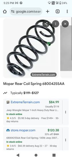 Mopar Rear Coil Springs 