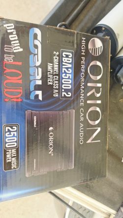 New Orion amp w channel 2500.2