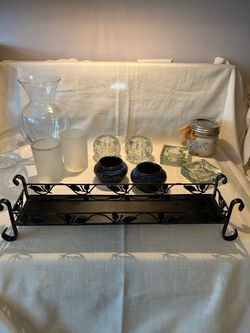 various candleholders/vased