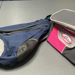 Blue Cross Bag And Brand New Pink Women’s Lunchbox With Tags