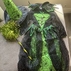 7-8 Year Old Girl Witch costume
