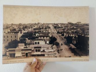Historic photo poster Downtown San Diego 1880s