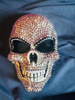 Halloween Bling Skeleton Mask