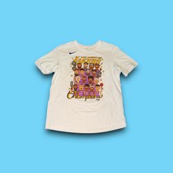 Nike Los Angeles Lakers 2020 NBA Championship Shirt Caricature Mens Large