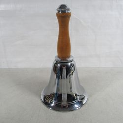Vtg MCM Town Crier Bell Shaped Chrome Cocktail Shaker 10 3/4" Tall
