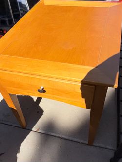 Stanley Furniture Wood Table with Drawer