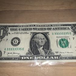 Super Repeater 2017 $1 Bill
