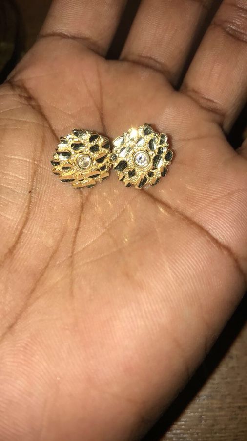 Gold Nugget earrings