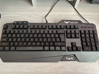 Black RGB Wired Keyboard