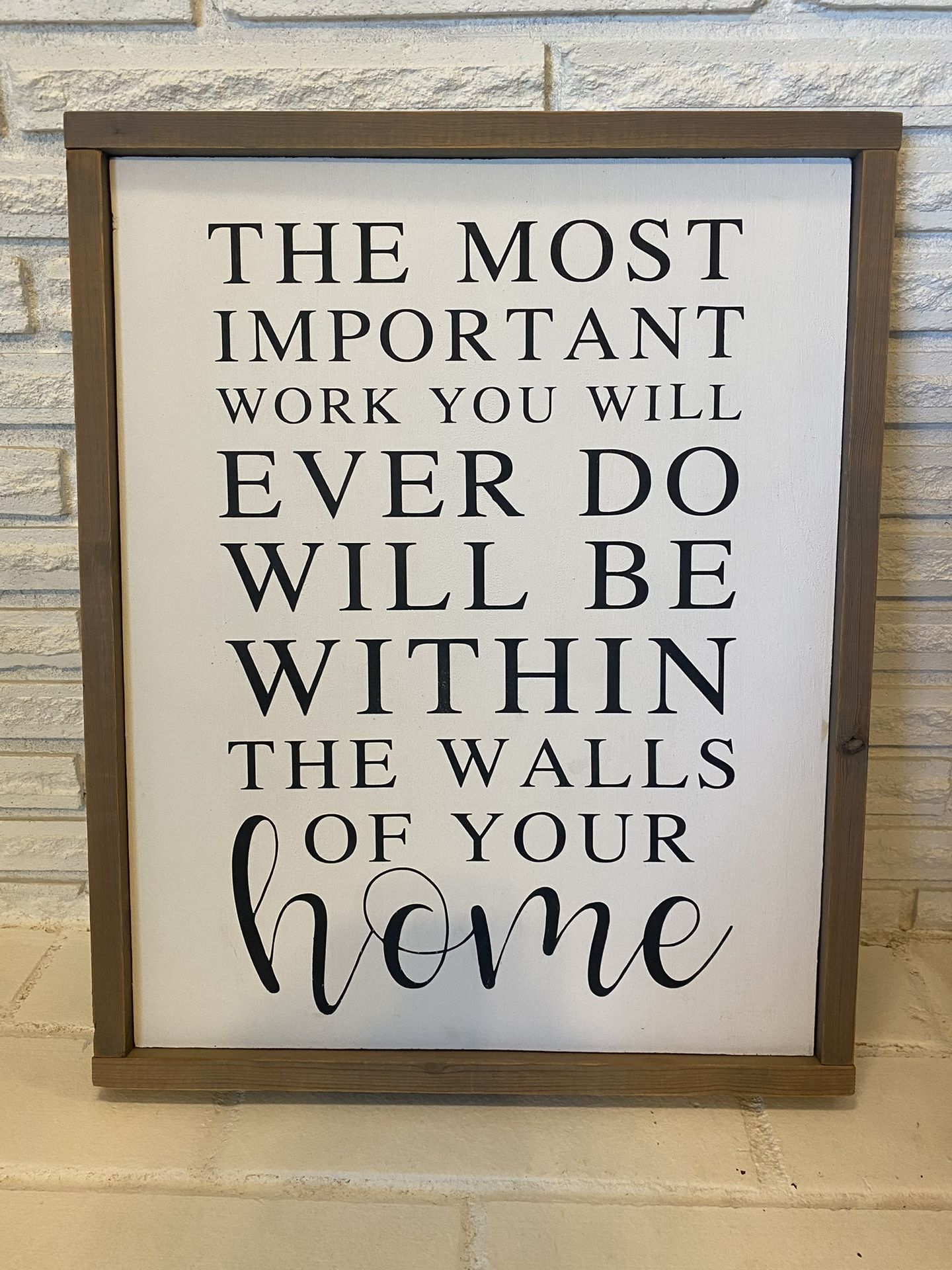 $35 Wooden Wall Sign 17” x 21.5”