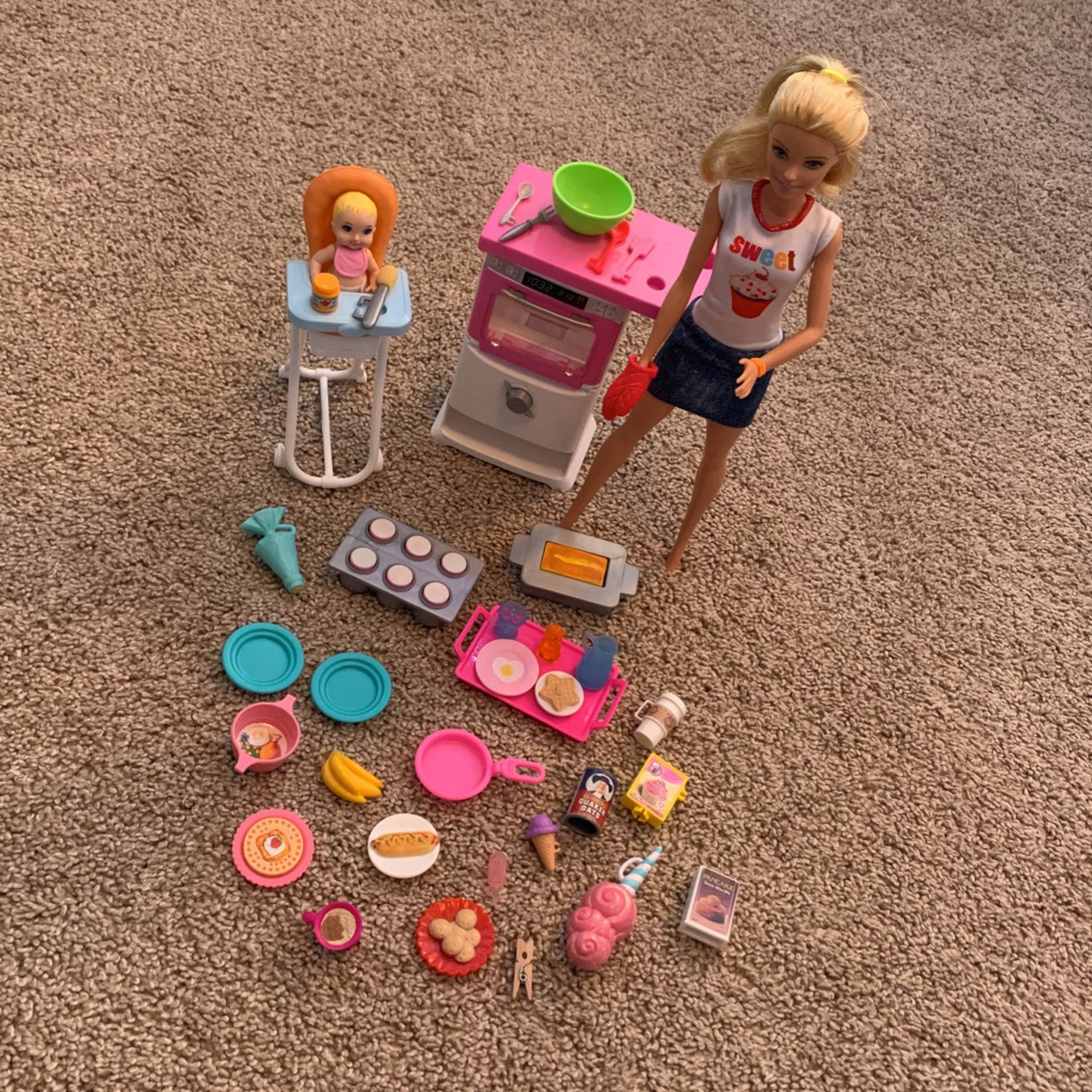 Barbie, Baby Kitchen Set