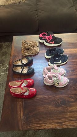Toddler Girls Shoes Lot of 5 Pairs