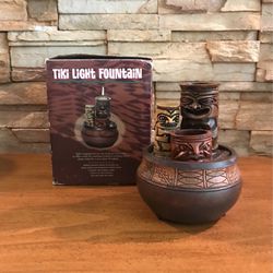 Tiki Light Fountain With Tealight Candle New