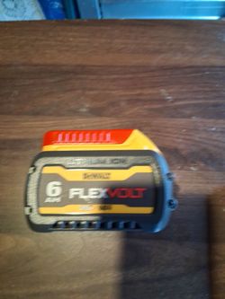 Brand new 6ah 20/60v Dewalt battery never used