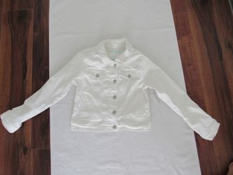 Girls Youth 7/8 White Jacket, Cat & Jack
