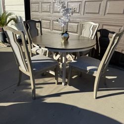 Beautiful Farmhouse Dining Table With 4 Chairs New 