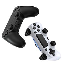 Pack of 2 wireless controllers compatible with PS4/Pro/Slim (black and white)