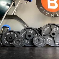 Cast Iron Olympic weights 245 Lb Set Brand New Still In The Box 