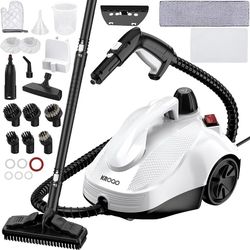 Steam Cleaner, Steamer with 23 Accessories, Powerful Multipurpose Portable Steamer for Cleaning to Remove Grime, Grease, for Multi-Purpose, NEW 