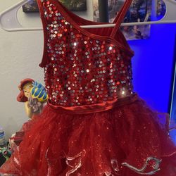 WEISSMAN SHOWTIME Red Sequin Dress