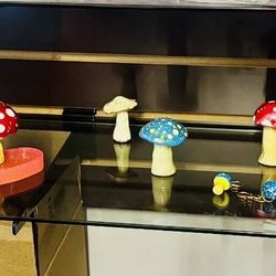 Mushroom Figurines , Key Chains, And Organizers 