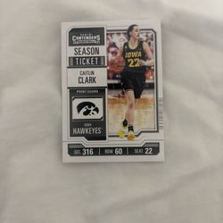 2024 Panini Caitlin Clark Collection Contenders Season Ticket Caitlin Clark 