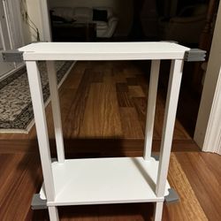 End Table, Small Side Table, Nightstand with 2-Layer Storage Shelves, Sofa Table for Small Spaces, Living Room, Bedroom, Stable Frame,