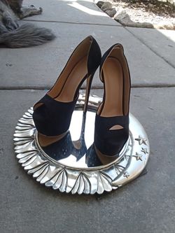 BRAND NEW!! NEVER WORN!! Black Stiletto, Open Toe, High Heels Size 37