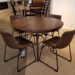 Centiar Brown Round Dining Room Set  / Dining table and Chairs 