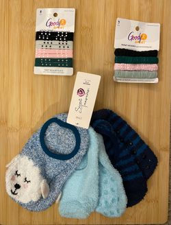 Secret Treasures Cozy Socks/Goody Sport Hair Ties and Scrunchies (NEW)