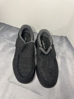 Men's Orthopedic Slippers Shoes with Arch Support: Adjustable Orthotic High Arch Slippers for Plantar Fasciitis, Comfortable Cushion Moccasin Indoor O