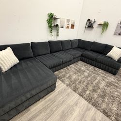 Huge Grey Sectional Couch - Free Delivery 