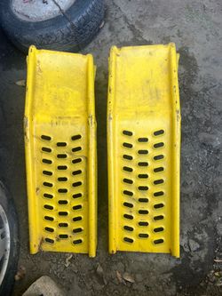 Heavy duty, steel car ramps