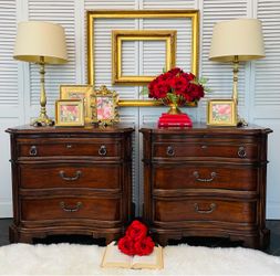 EX-LARGE NIGHTSTANDS SET(2) WOOD