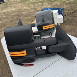 14-18 Chevy Silverado Gmc Sierra Tow Mirrors New